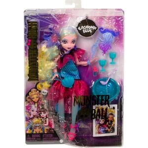 Monster High Lagoona Blue Doll in Monster Ball Party Dress with Accessories NWT